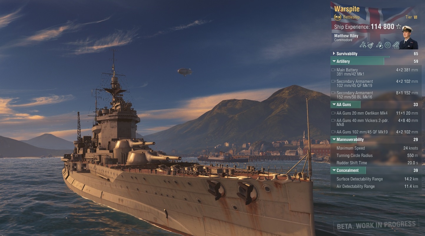 Warspite world of warships как получить